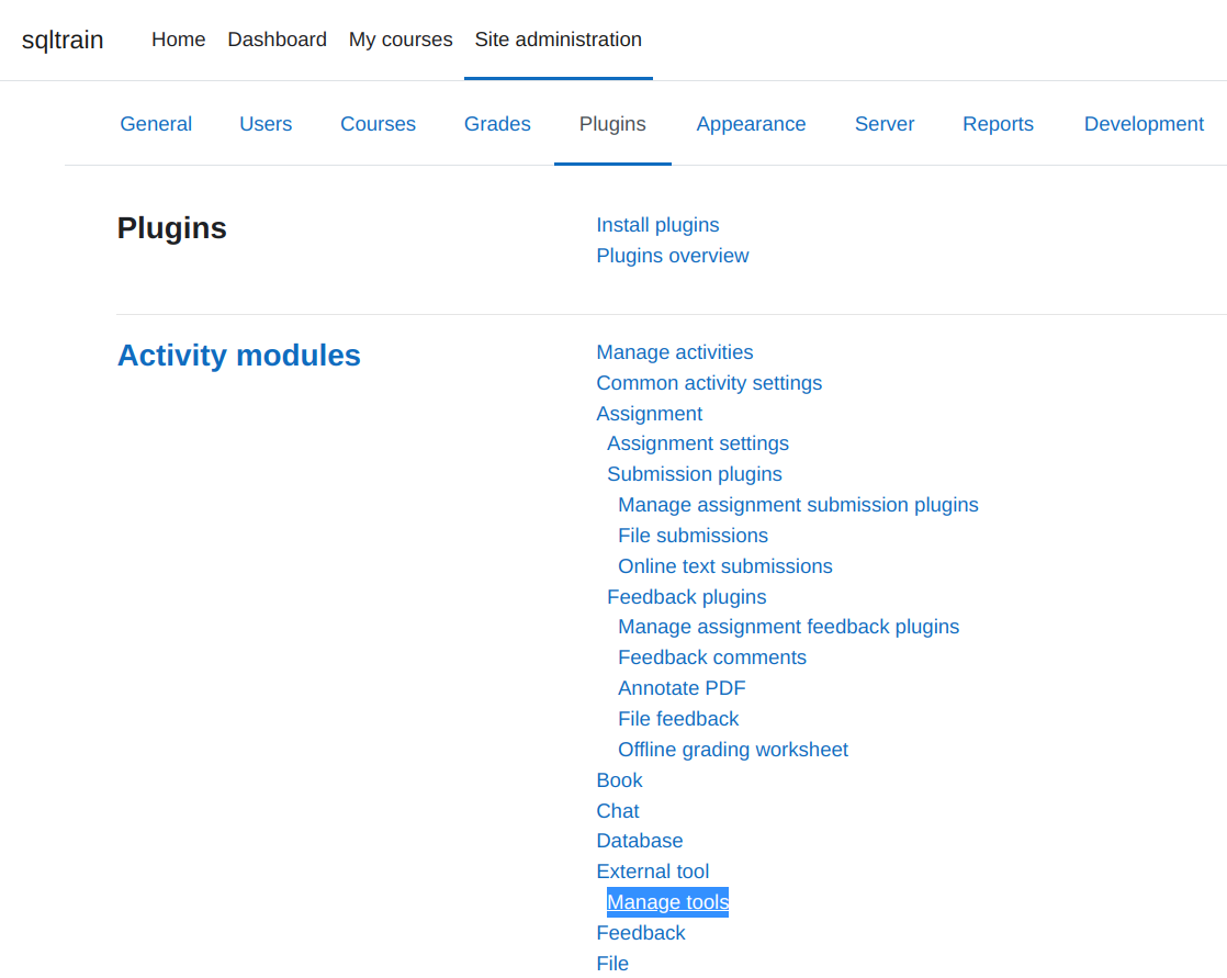 Manage Tools